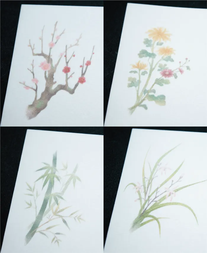 四君子 - 京都懐紙専門店「辻徳」オンラインショップ 