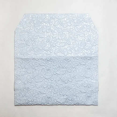 ブルー　裏面開き